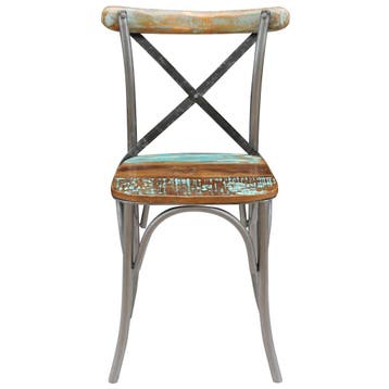 vidaXL Eetkamerstoelen 6 st massief gerecycled hout, Verzenden, Nieuw