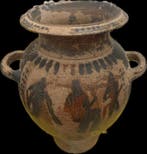 Faïence Vase - 35 cm - Réplique étrusque antique
