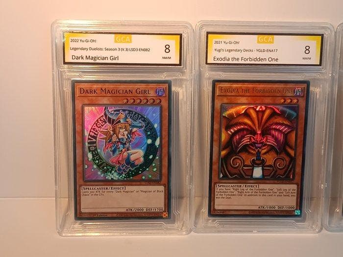 Konami - 7 Card - Yu-Gi-Oh! - 7 Mixed graded cards (Yugioh), Verzamelen, Overige Verzamelen