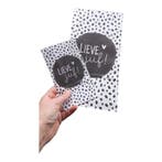 Kraft papieren zakken - Lieve juf 1x 14x8x26cm en 1x 9x5x..., Ophalen of Verzenden, Nieuw, Cadeauzakje