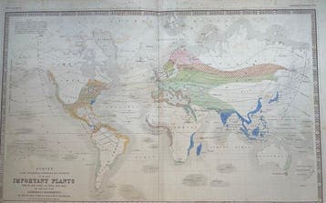 (Plants for Food) - Carte mondiale de la géographie