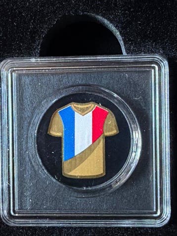 Tsjaad. 3000 Francs Trikot Frankreich Colorized 1/1000 oz