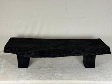Bijzettafel - Salontafel - Shou Sugi Ban - Gemaakt in Italië, Antiek en Kunst