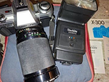 Minolta X300 MET TELELENS EN STARBLITZ FLITSER Appareil