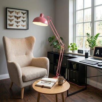 Staande lamp - Staal - 190 cm - Roze