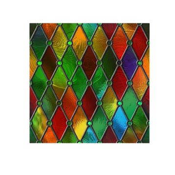 Raamfolie Glas In Lood Zelfklevend Gekleurd 60x120CM, Verzenden