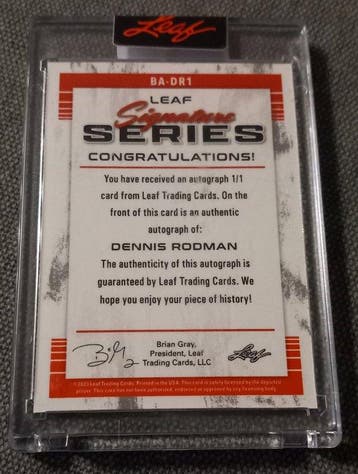 2023 Leaf Signature Series Dennis Rodman 1/1 Dennis Rodman