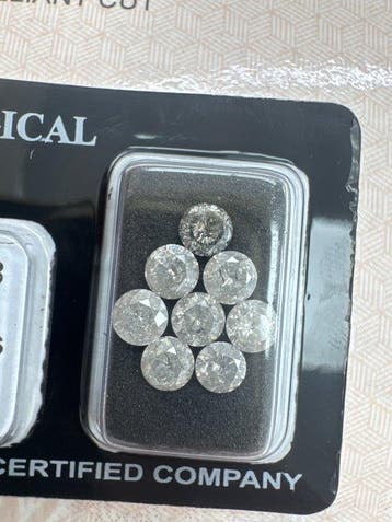 Sans prix de réserve - 8 pcs Diamant (Naturelle) - 3.16 ct -, Handtassen en Accessoires, Edelstenen, Nieuw