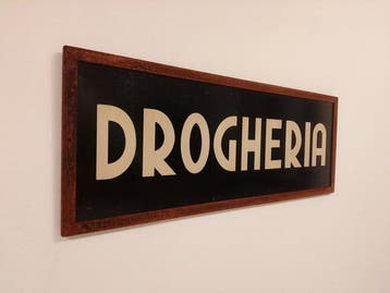 marchesini insegne Rovigo - Ijzeren uithangbord Drogheria -