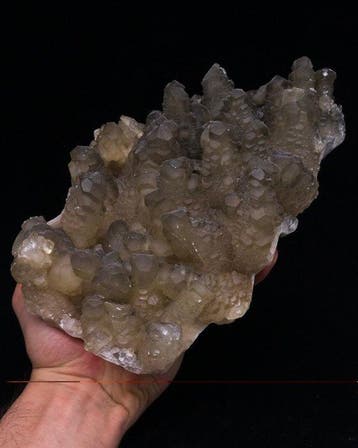 PAGODA CALCITE bord - Hoogte: 20.7 cm - Breedte: 12.8 cm-, Verzamelen