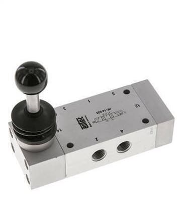 5/3 G1/4 Échappement Centre Levier À Main Valve Détente, Verzenden