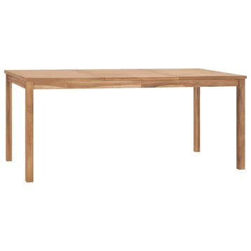 vidaXL Tuintafel 180x90x77 cm massief teakhout, Tuin en Terras, Tuintafels, Verzenden, Nieuw