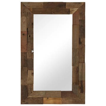 Spiegel 50x80cm hout - 48% korting - Retour deal, Huis en Inrichting, Woonaccessoires | Spiegels, Verzenden, Nieuw, Minder dan 100 cm