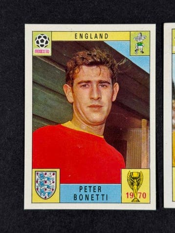 1970 Panini Mexico 70 World Cup, - England: Bonetti, Banks -