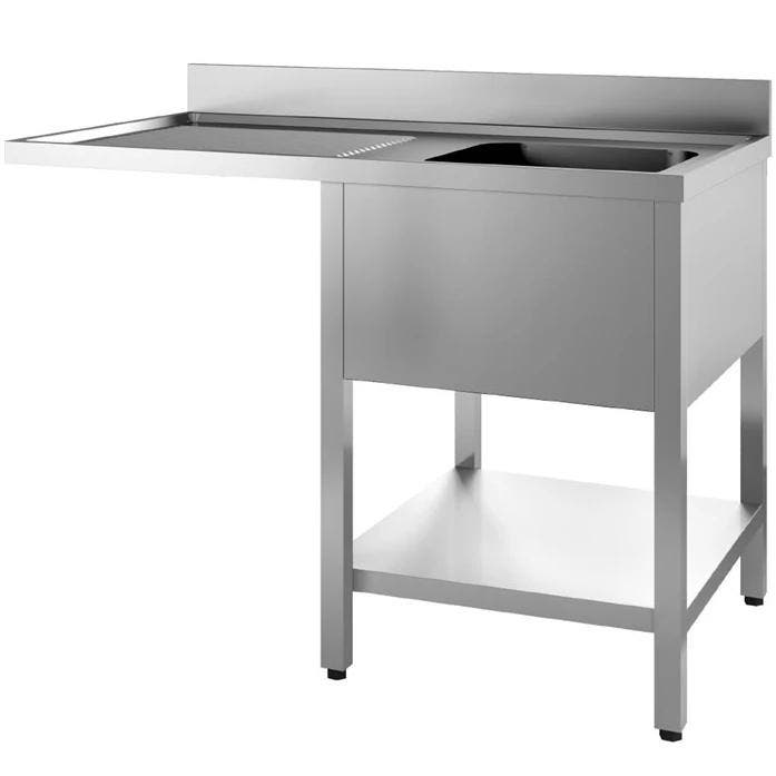 Spoeltafel | RVS | 1 Spoelbak (Rechts) + Afdruipvlak |, Zakelijke goederen, Horeca | Keukenapparatuur, Nieuw in verpakking, Verzenden