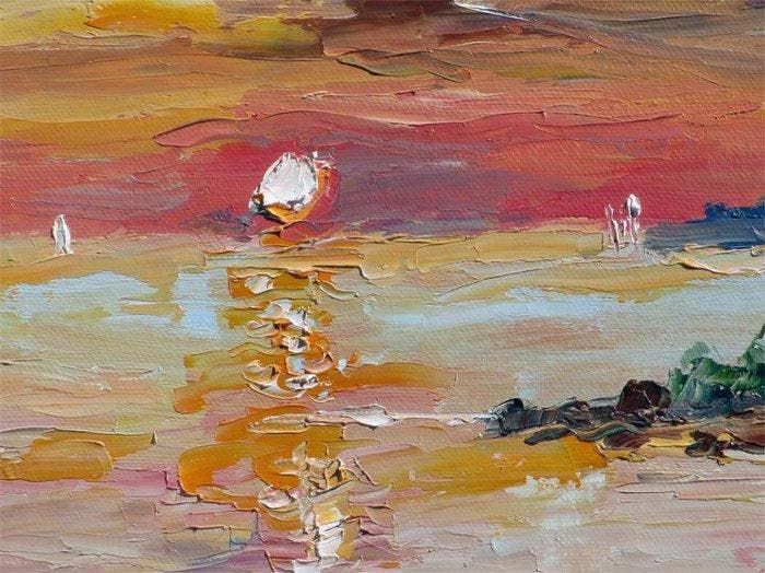 René Constant - Rade dHyères et Porquerolles, Antiek en Kunst, Kunst | Schilderijen | Klassiek