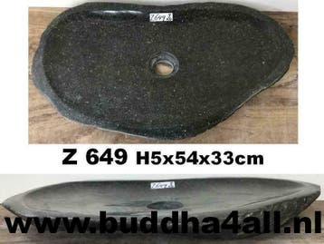 lage riviersteen waskom, wasschaal, waterschaal, lavabo, Nieuw, Minder dan 100 cm, Wasbak of Wastafel, 25 tot 50 cm