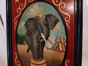 Country Corner - Assiette murale - Circus olifant, zeldzaam, Antiek en Kunst