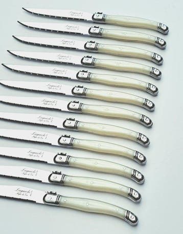 Laguiole - 12x Steak Knives - Pearl - style de - Ensemble de