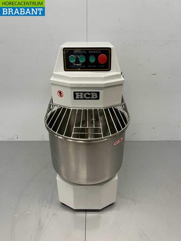 Pétrin à spirale HCB en acier inoxydable, 30 litres, 230 V,, Verzenden