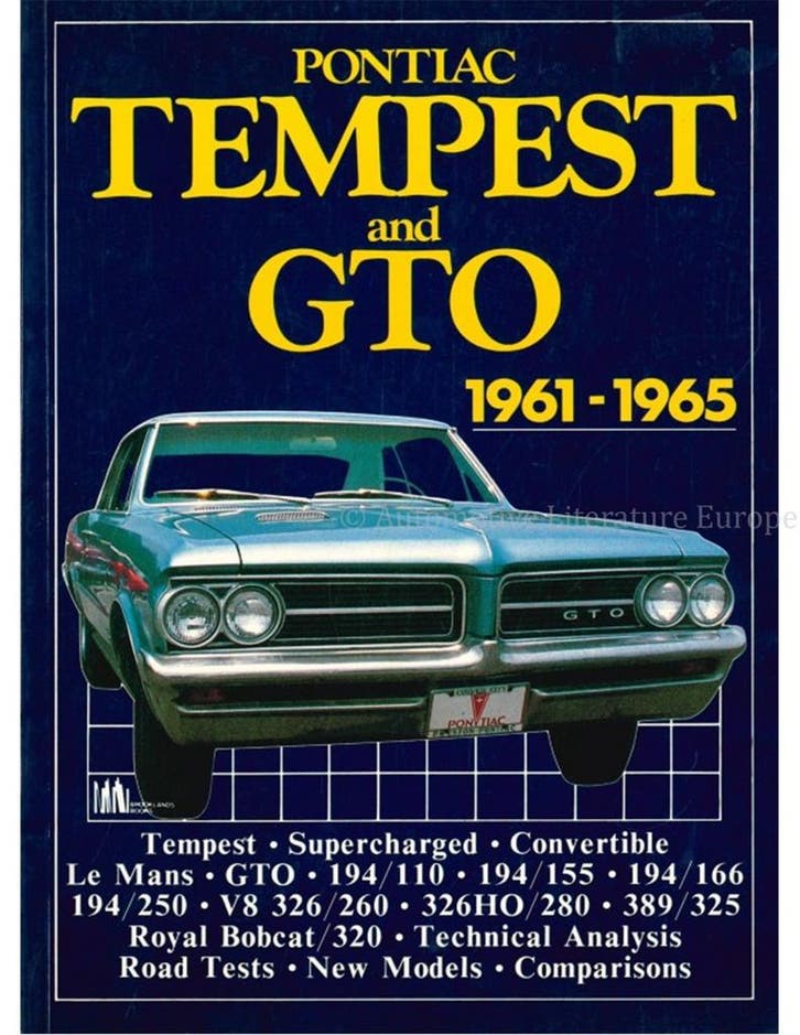 PONTIAC TEMPEST AND GTO 1961 - 1965 (BROOKLANDS), Livres, Autos | Livres