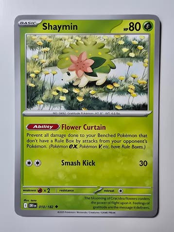 SHAYMIN (DESTINED RIVALS 010/182) (TRADING CARD)