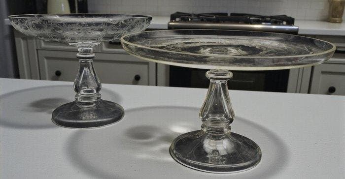 Cristallerie francesi - Tafelmiddenstuk (2) - Kristal, Antiek en Kunst, Antiek | Glaswerk en Kristal