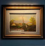 Giuseppe De Lillis (XX) - Paesaggio di campagna