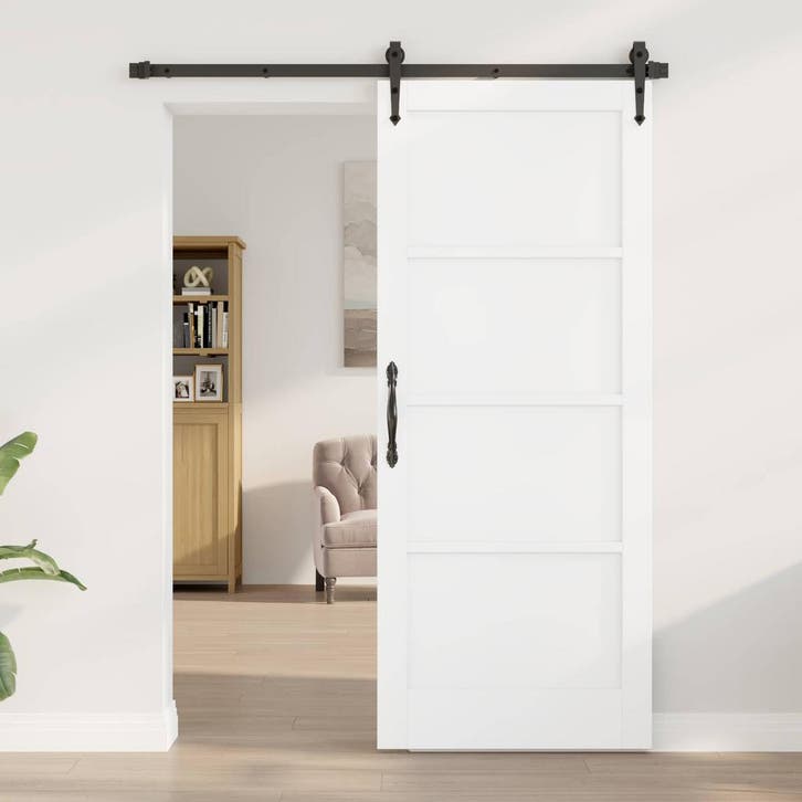 vidaXL Interne Deur 83 x 202 cm Multiplex Wit, Doe-het-zelf en Bouw, Deuren en Vliegenramen, Nieuw, Verzenden