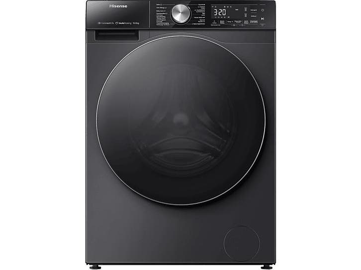 Hisense - Wasmachine Voorlader - 10.5 kg - Zwart, Elektronische apparatuur, Wasmachines, 95 cm of meer, Nieuw, Voorlader, Energieklasse A of zuiniger