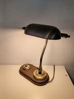 Bankierslamp - Messing - bureau lamp, Antiek en Kunst