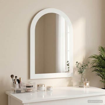 vidaXL Spiegel FAUSKE Wit 43 x 3,5 x 77 cm, Huis en Inrichting, Woonaccessoires | Spiegels, Verzenden, Nieuw