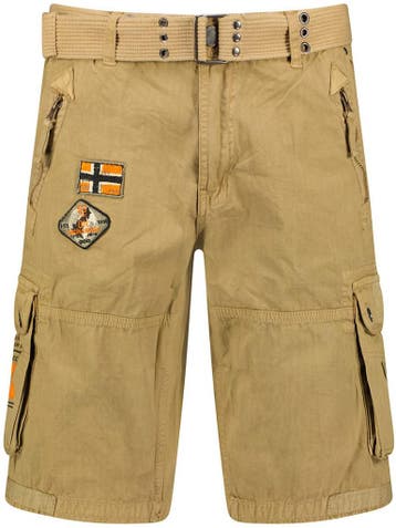 Geographical Norway Heren Korte Broek Met Riem Paintball, Verzenden
