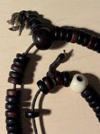 Tibetaanse boeddhistische mala gebedskralen, hardhout,, Antiek en Kunst