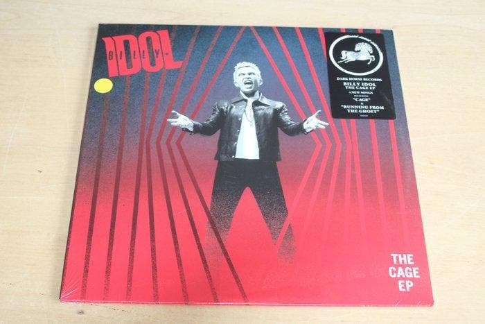 Billy Idol - The Cage EP (red vinyl) + Backstage Passes - LP, Cd's en Dvd's, Vinyl Singles