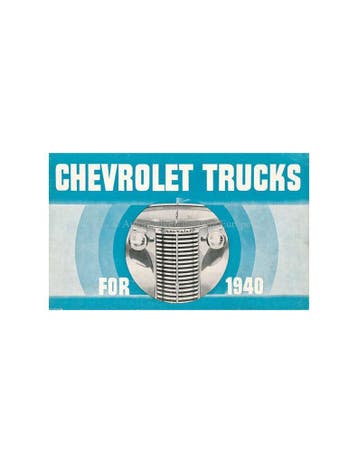 1940 CHEVROLET TRUCKS PROGRAMMA BROCHURE NEDERLANDS, Boeken, Ophalen of Verzenden, Nieuw