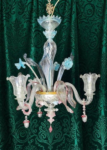 Kroonluchter - Murano-glas: ANTIEK, Antiek en Kunst
