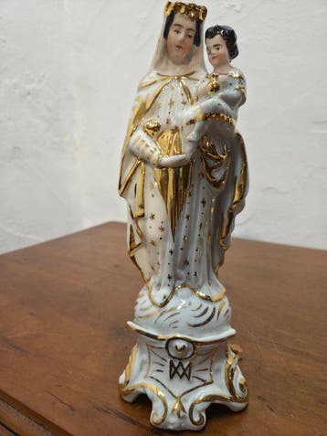 Vieux Bruxelles - Beeld - Madonna met Kind - 26cm -, Antiek en Kunst
