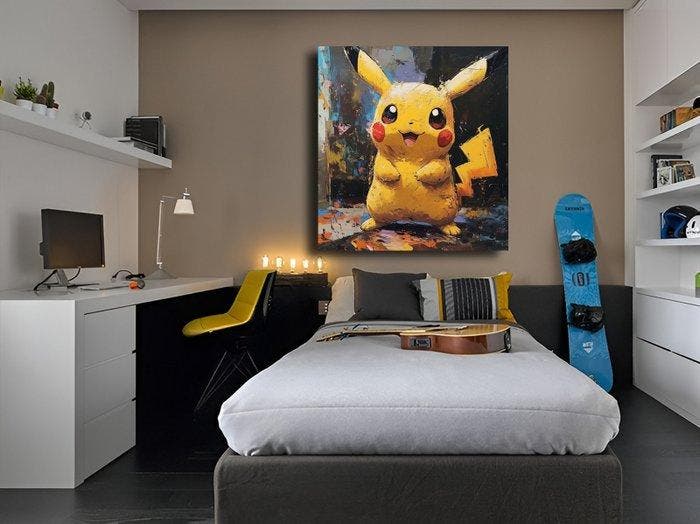 Canvas Fit - Alberto Ricardo - Pikachu: Brisa del color, Games en Spelcomputers, Spelcomputers | Overige Accessoires