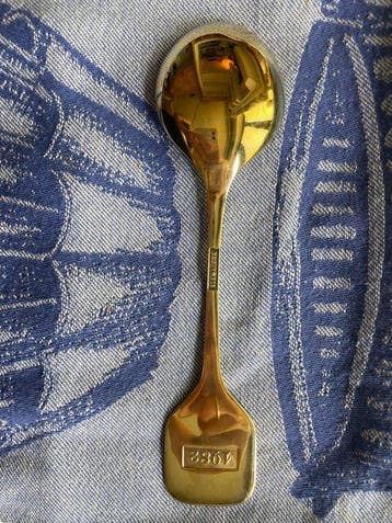 Robbe & Berking - Cuillère - Motif pommier - Argent 925