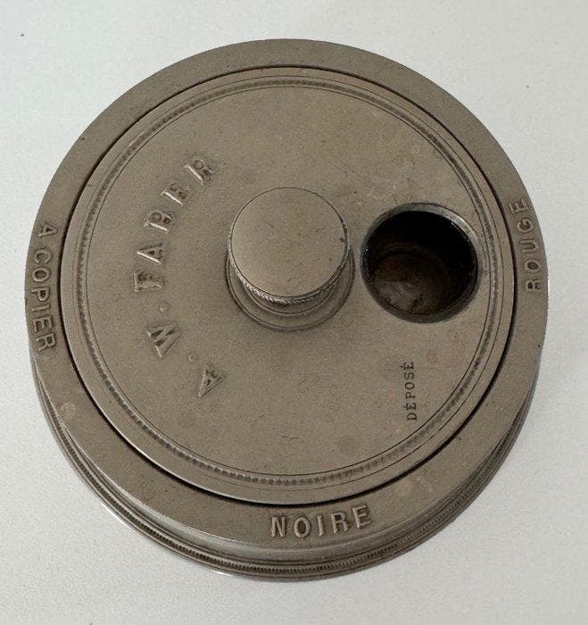 A.W. Faber - Sans prix de réserve - Encrier - Étain, Collections, Stylos