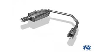 FOX Peugeot 206 S16/ S16 Cabrio einddemper uitgang rechts/li, Autos : Pièces & Accessoires, Verzenden