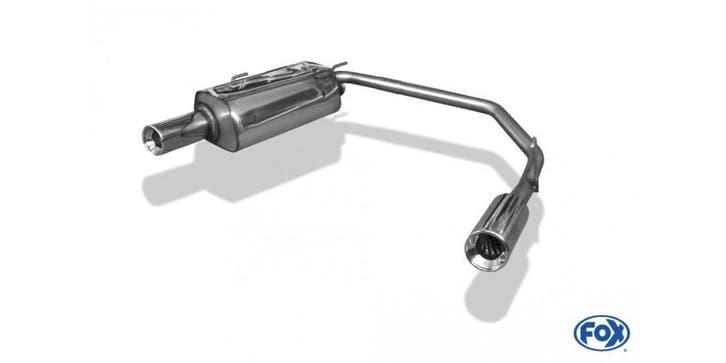 FOX Peugeot 206 S16/ S16 Cabrio einddemper uitgang rechts/li, Autos : Pièces & Accessoires, Systèmes d'échappement, Envoi