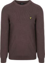 Lyle & Scott Rib Pullover Bruin maat Maat 52/54 (L) Heren, Maat 52/54 (L), Bruin, Verzenden, Nieuw