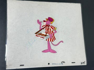 Friz Freleng - Originele animatiecel en tekening van De Roze, Cd's en Dvd's, Nieuw in verpakking