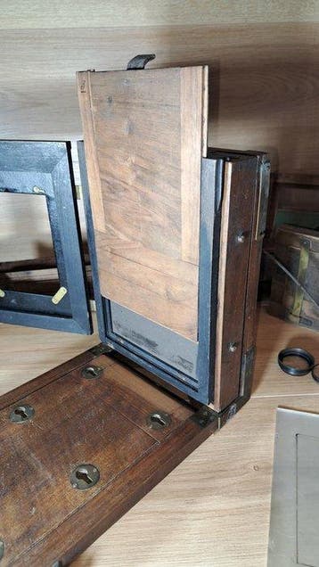 Antique French Chambre de Voyage 13x18 View Camera - A.J.