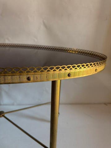 Table - Laiton, Bronze, Acajou - Table basse exclusive, Antiquités & Art
