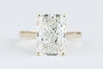 Bague - 14 carats Or jaune - 6.04ct. tw. Diamant (Cultivé en