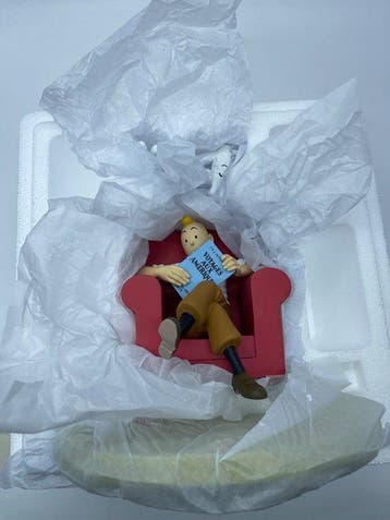 Moulinsart - Tintin - Statuette -Fauteuil Rouge #46404 - Les