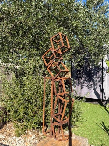 Ana Lucia B.M - Sculpture Corten - BIG XXL -